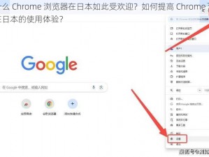 为什么 Chrome 浏览器在日本如此受欢迎？如何提高 Chrome 浏览器在日本的使用体验？