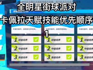 全明星街球狂欢卡佩拉天赋系统提升攻略：技巧加点与实战应用指南