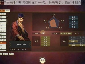 《三国志 14 费祎资料属性一览：揭示历史人物的神秘面纱》