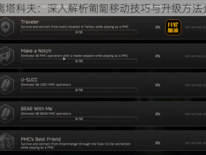 逃离塔科夫：深入解析匍匐移动技巧与升级方法介绍