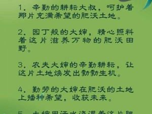 浇灌母亲肥沃的土地——XX肥料的神奇力量