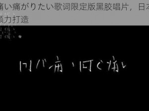 とても痛い痛がりたい歌词限定版黑胶唱片，日本知名音乐厂牌倾力打造