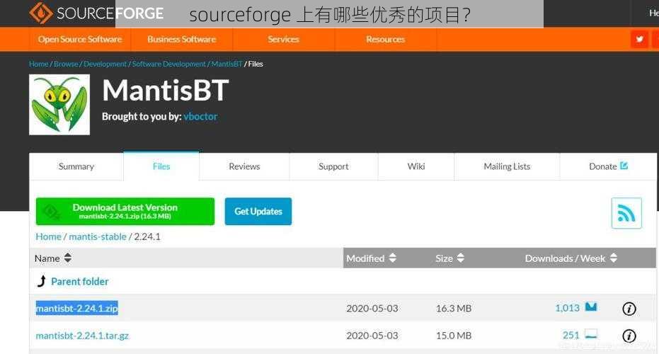 sourceforge 上有哪些优秀的项目？