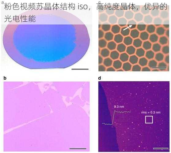 粉色视频苏晶体结构 iso，高纯度晶体，优异的光电性能