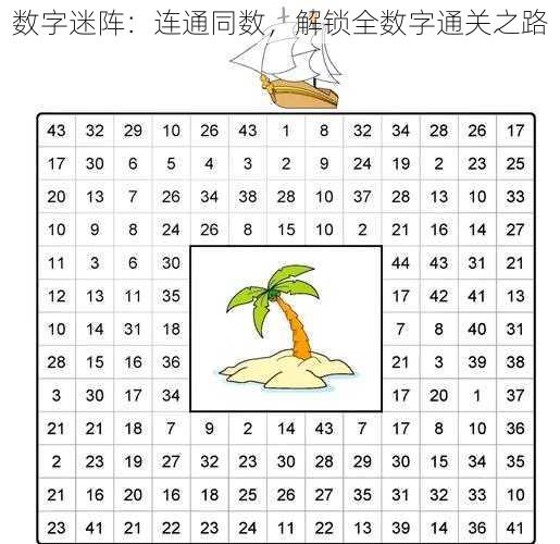 数字迷阵：连通同数，解锁全数字通关之路