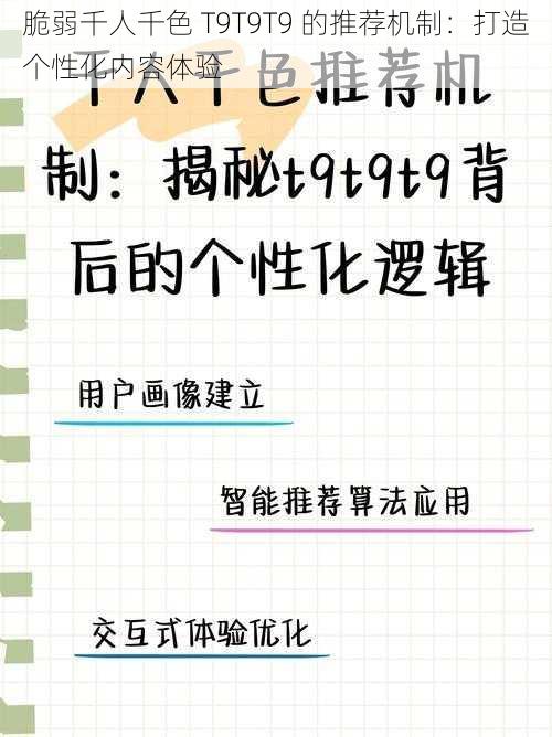 脆弱千人千色 T9T9T9 的推荐机制：打造个性化内容体验