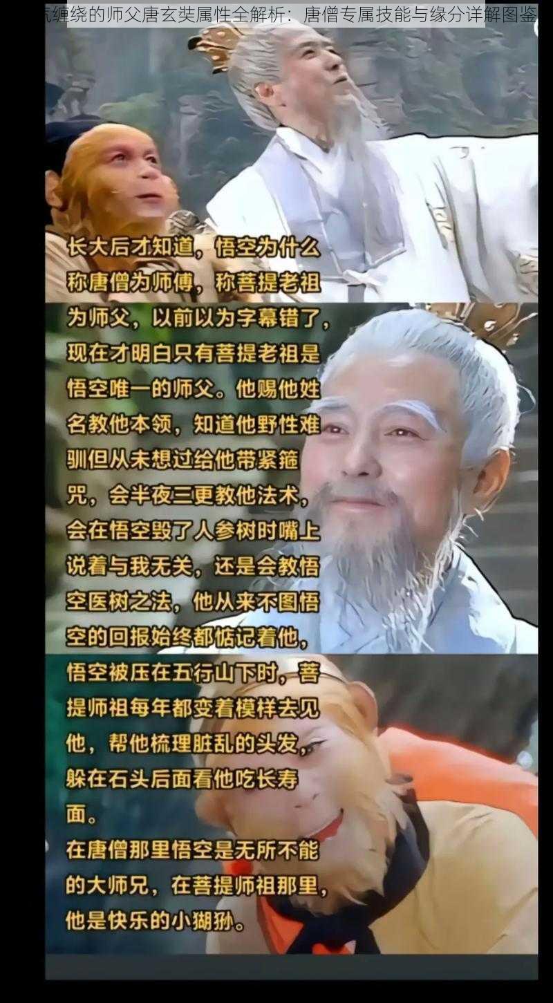 妖气缠绕的师父唐玄奘属性全解析：唐僧专属技能与缘分详解图鉴