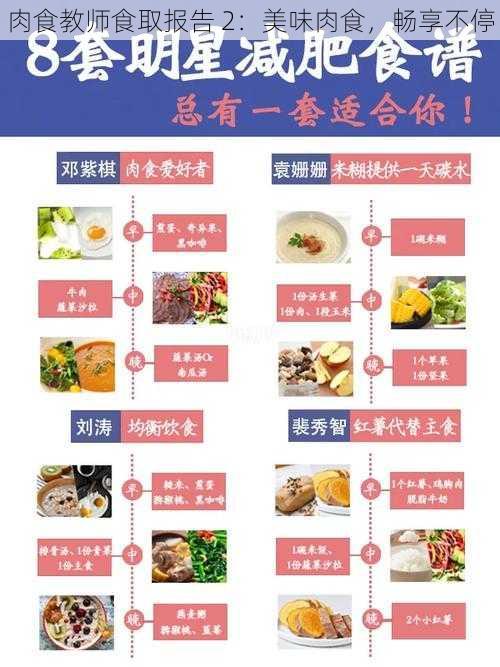 肉食教师食取报告 2：美味肉食，畅享不停