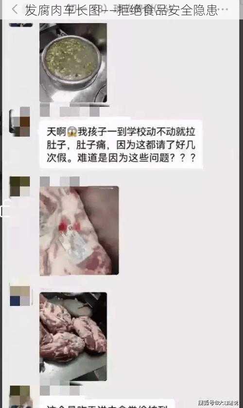 发腐肉车长图——拒绝食品安全隐患