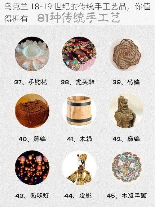 乌克兰 18-19 世纪的传统手工艺品，你值得拥有