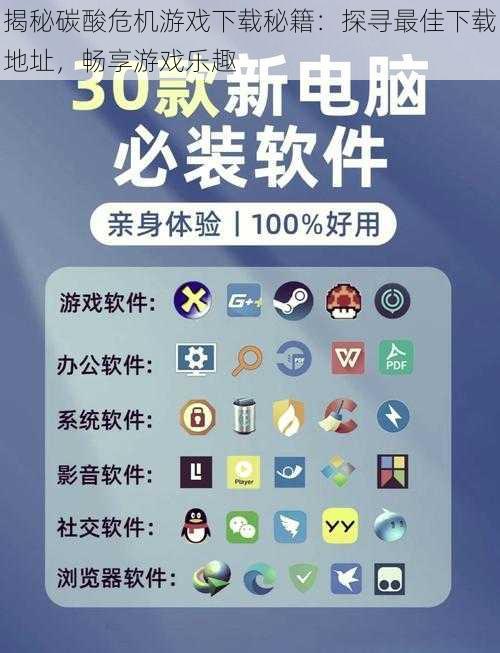 揭秘碳酸危机游戏下载秘籍：探寻最佳下载地址，畅享游戏乐趣