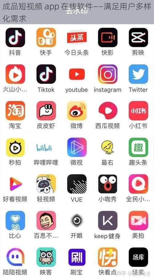 成品短视频 app 在线软件——满足用户多样化需求