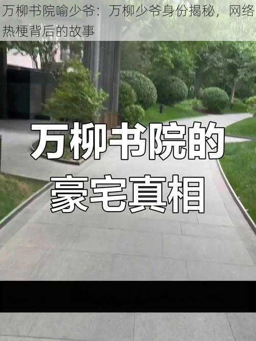 万柳书院喻少爷：万柳少爷身份揭秘，网络热梗背后的故事