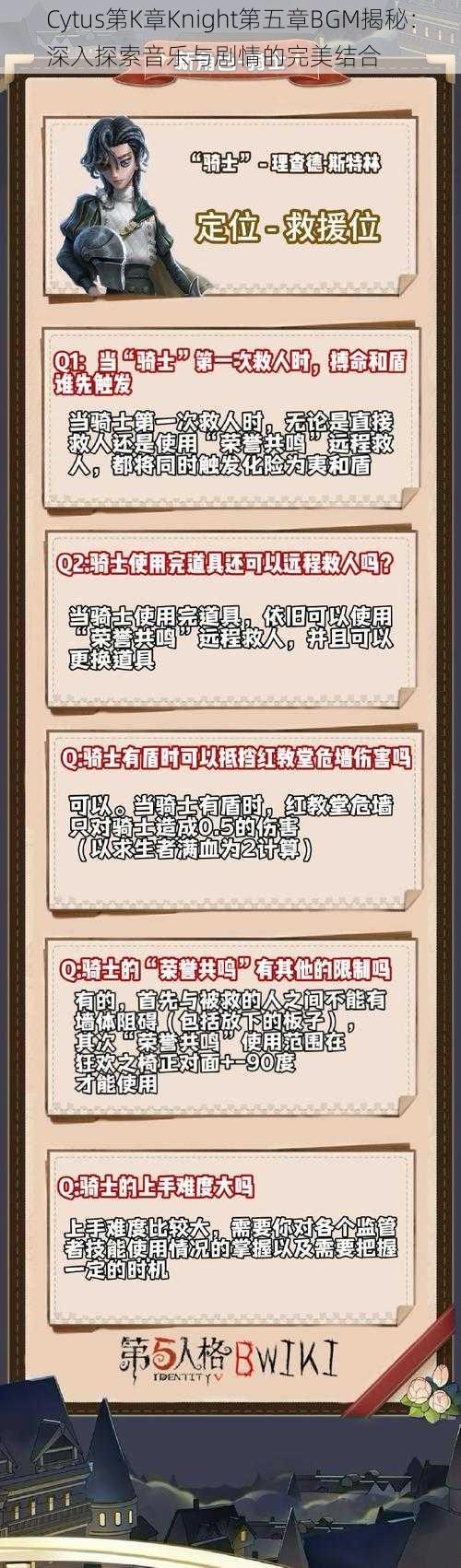 Cytus第K章Knight第五章BGM揭秘：深入探索音乐与剧情的完美结合