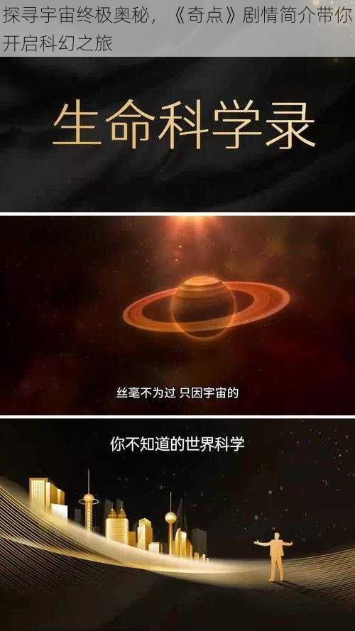 探寻宇宙终极奥秘，《奇点》剧情简介带你开启科幻之旅