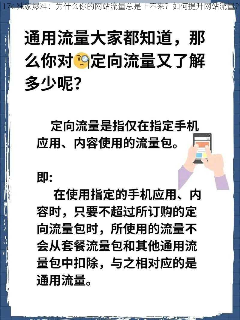 17c 独家爆料：为什么你的网站流量总是上不来？如何提升网站流量？