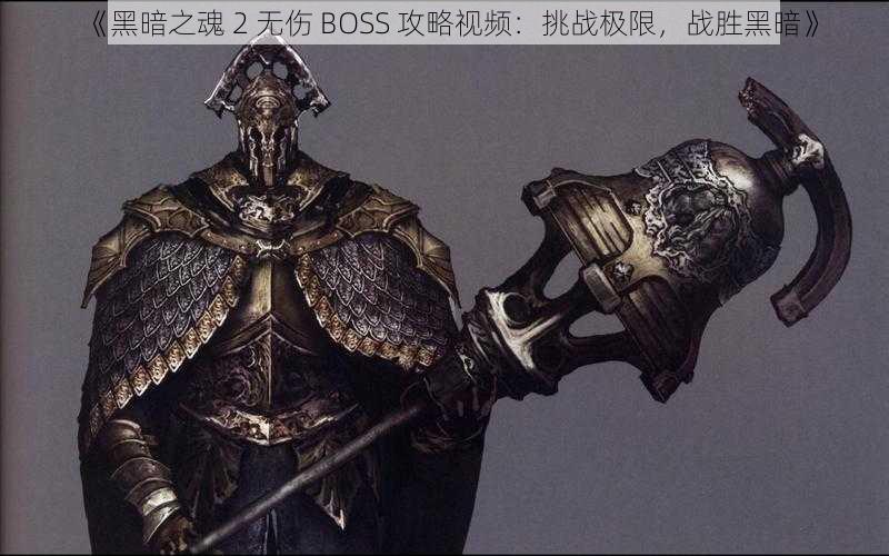 《黑暗之魂 2 无伤 BOSS 攻略视频：挑战极限，战胜黑暗》