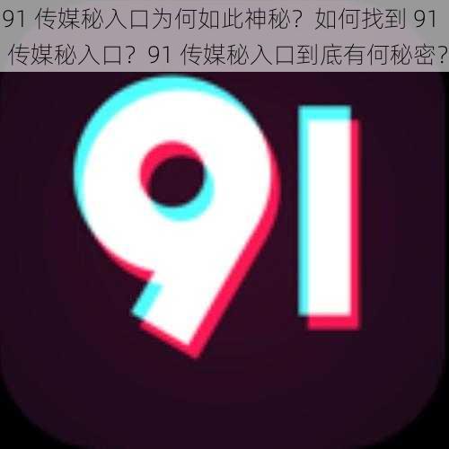 91 传媒秘入口为何如此神秘？如何找到 91 传媒秘入口？91 传媒秘入口到底有何秘密？