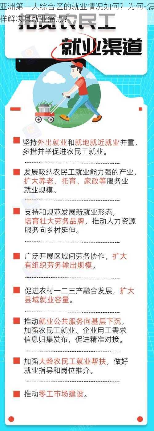 亚洲第一大综合区的就业情况如何？为何-怎样解决其就业痛点？