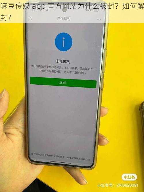 嘛豆传媒 app 官方网站为什么被封？如何解封？