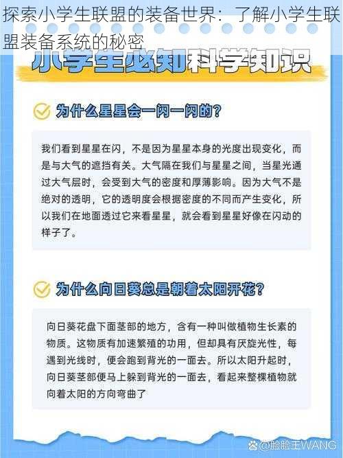 探索小学生联盟的装备世界：了解小学生联盟装备系统的秘密