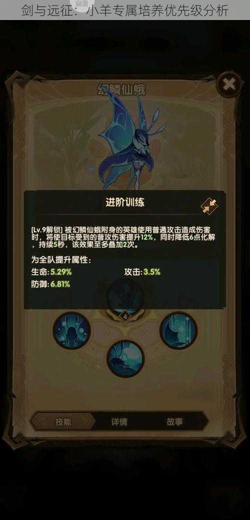 剑与远征：小羊专属培养优先级分析