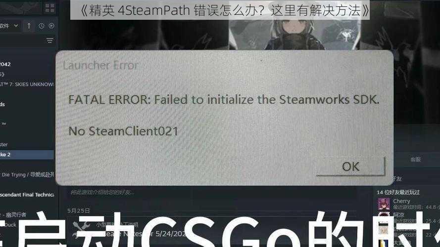 《精英 4SteamPath 错误怎么办？这里有解决方法》