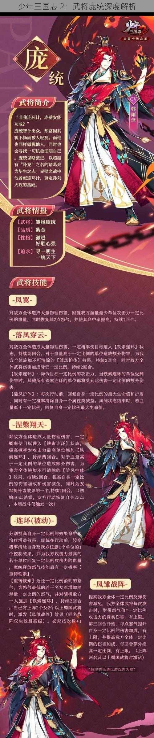 少年三国志 2：武将庞统深度解析